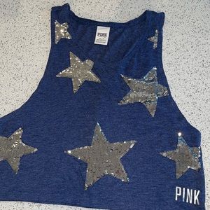 Sequin Stars Crop Top